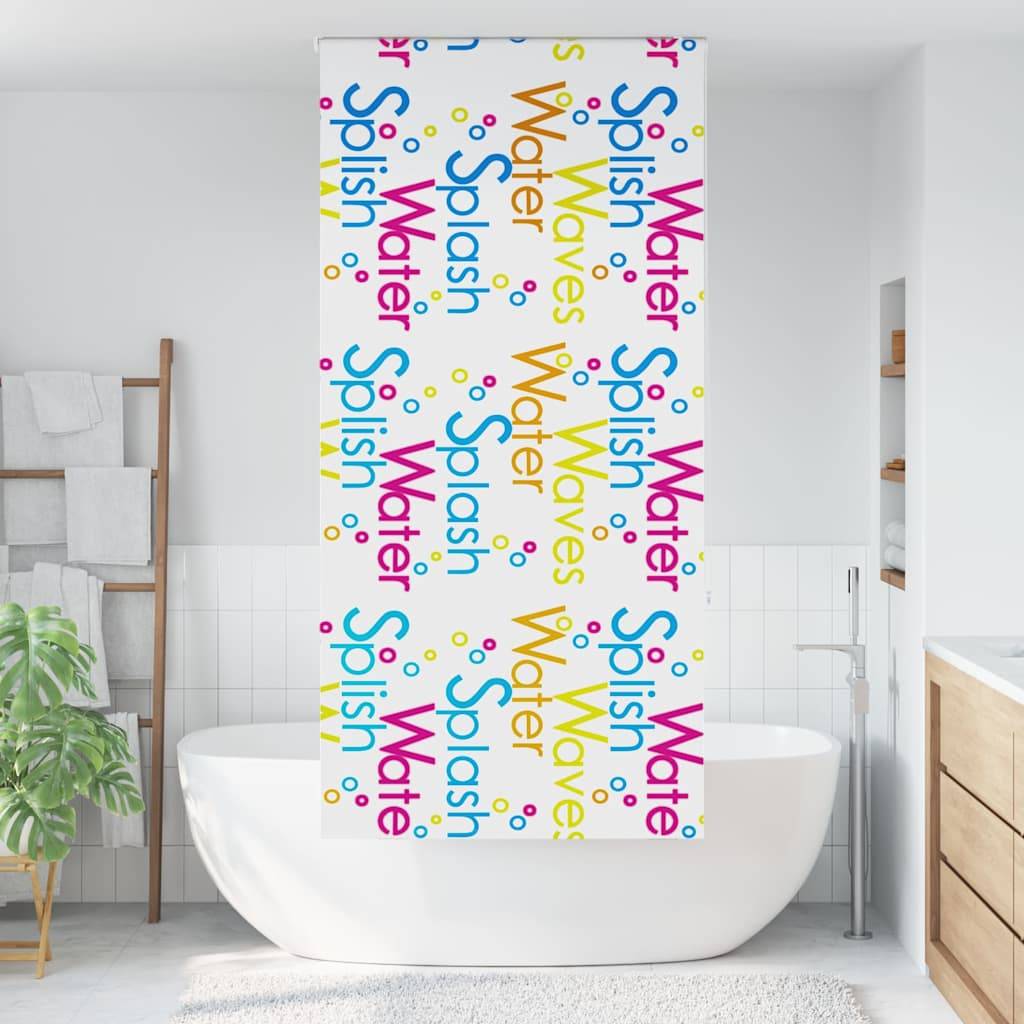 vidaXL Duschrollo 90x240 cm Stoffbreite 86 cm