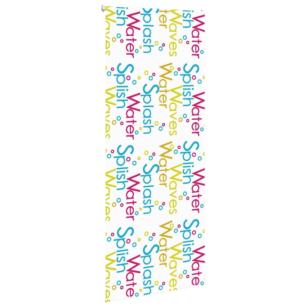 vidaXL Duschrollo 90x240 cm Stoffbreite 86 cm