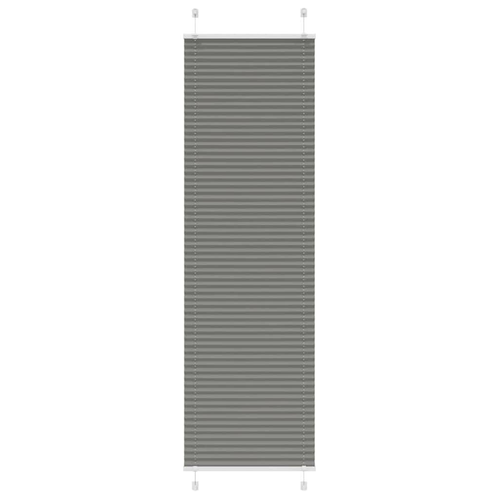 vidaXL Plissee Anthrazit 65x200 cm Stoffbreite 64,4 cm Polyester