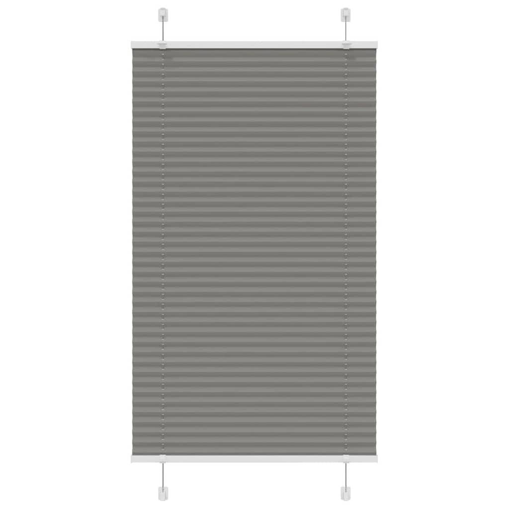 vidaXL Plissee Anthrazit 75x150 cm Stoffbreite 74,4 cm Polyester