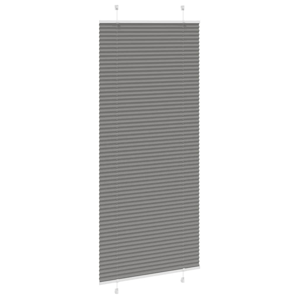 vidaXL Plissee Anthrazit 100x200 cm Stoffbreite 99,4 cm Polyester