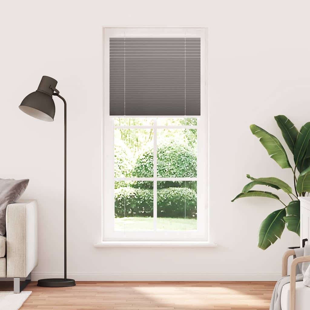 vidaXL Plissee Anthrazit 100x200 cm Stoffbreite 99,4 cm Polyester