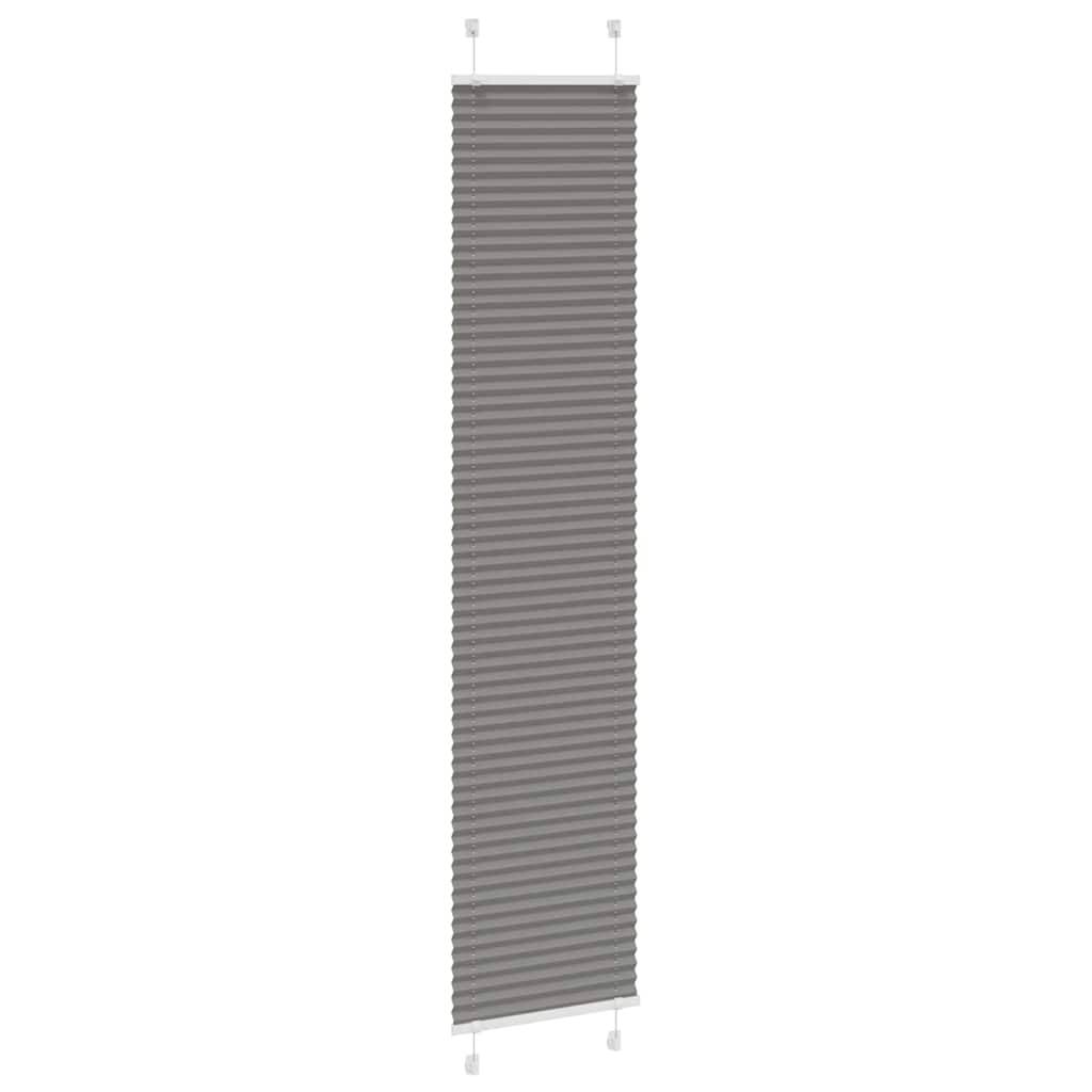 vidaXL Plissee Anthrazit 45x200 cm Stoffbreite 44,4 cm Polyester