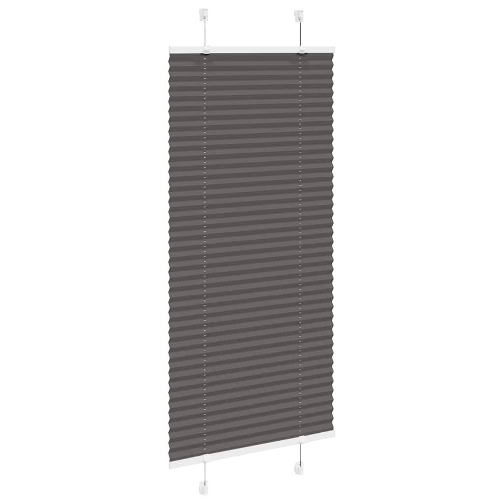 vidaXL Plissee Schwarz 55x100 cm Stoffbreite 54,4 cm Polyester
