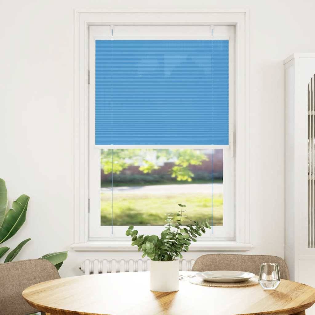 vidaXL Plissee Blau 75x150 cm Stoffbreite 74,4 cm Polyester