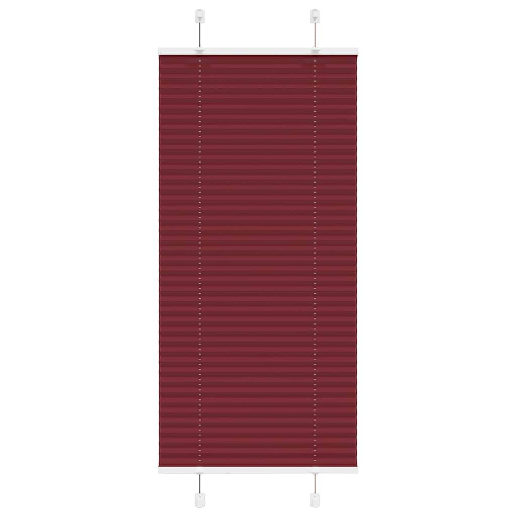 vidaXL Plissee Bordeauxrot 55x100 cm Stoffbreite 54,4 cm Polyester
