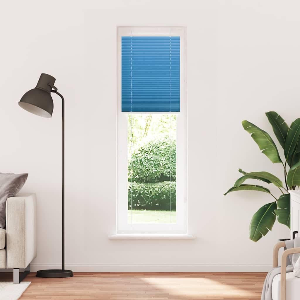 vidaXL Plissee Blau 65x200 cm Stoffbreite 64,4 cm Polyester