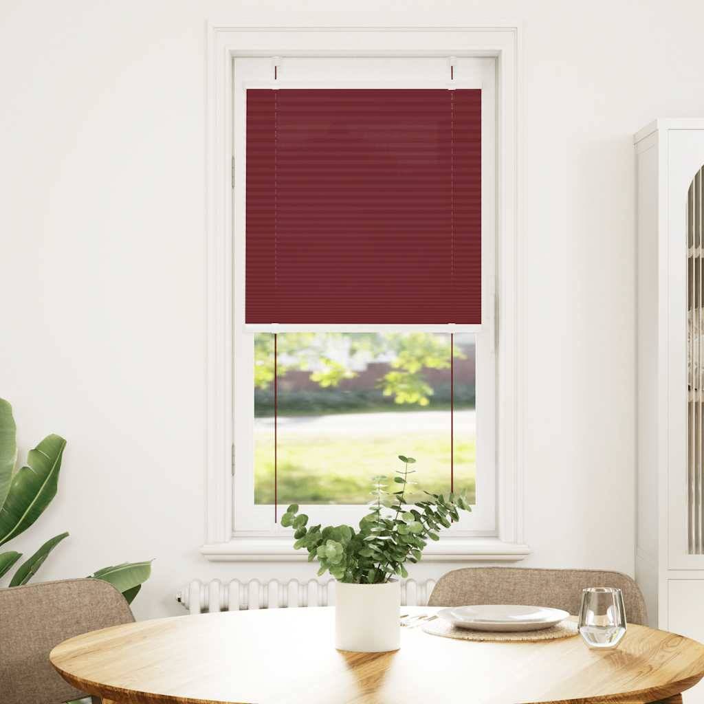 vidaXL Plissee Bordeauxrot 65x150 cm Stoffbreite 64,4 cm Polyester