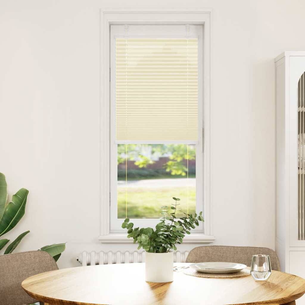 vidaXL Plissee Creme 50x100 cm Stoffbreite 49,4 cm Polyester