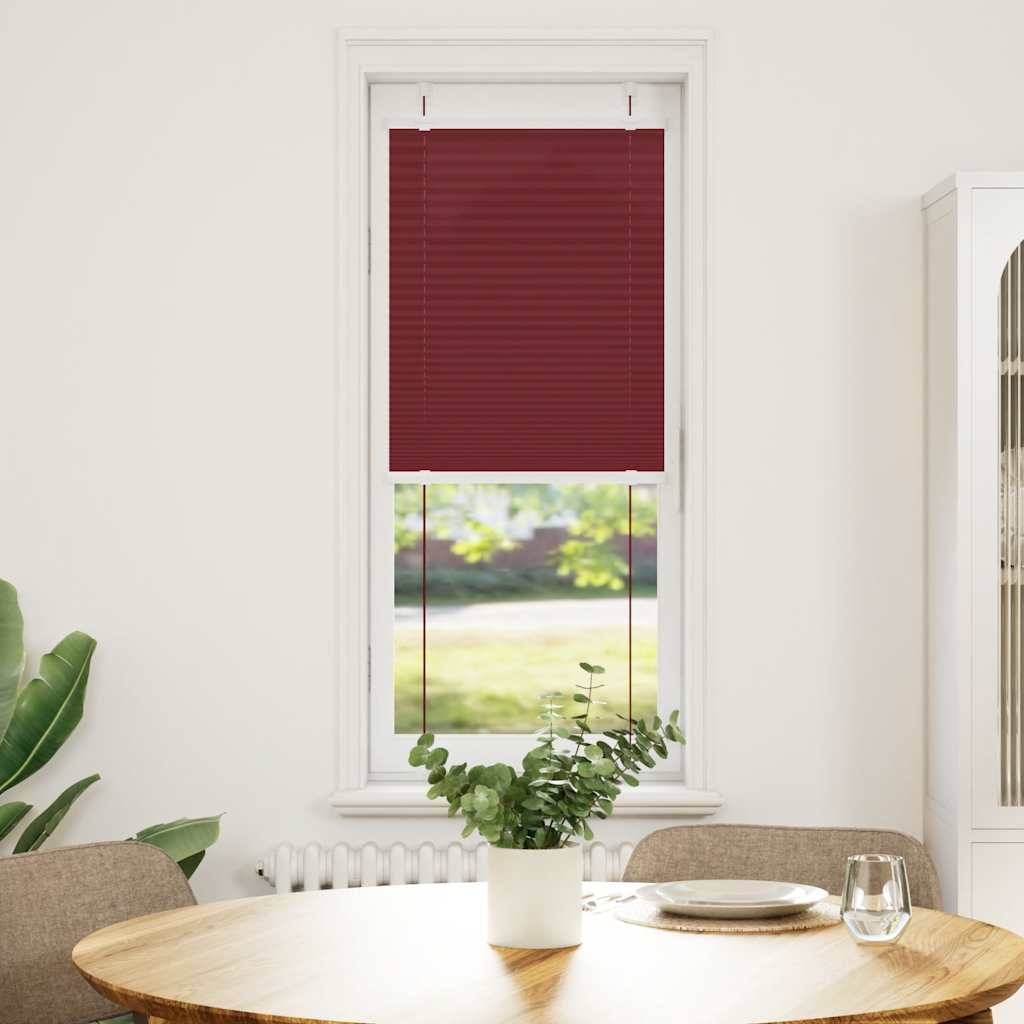 vidaXL Plissee Bordeauxrot 40x100 cm Stoffbreite 39,4 cm Polyester