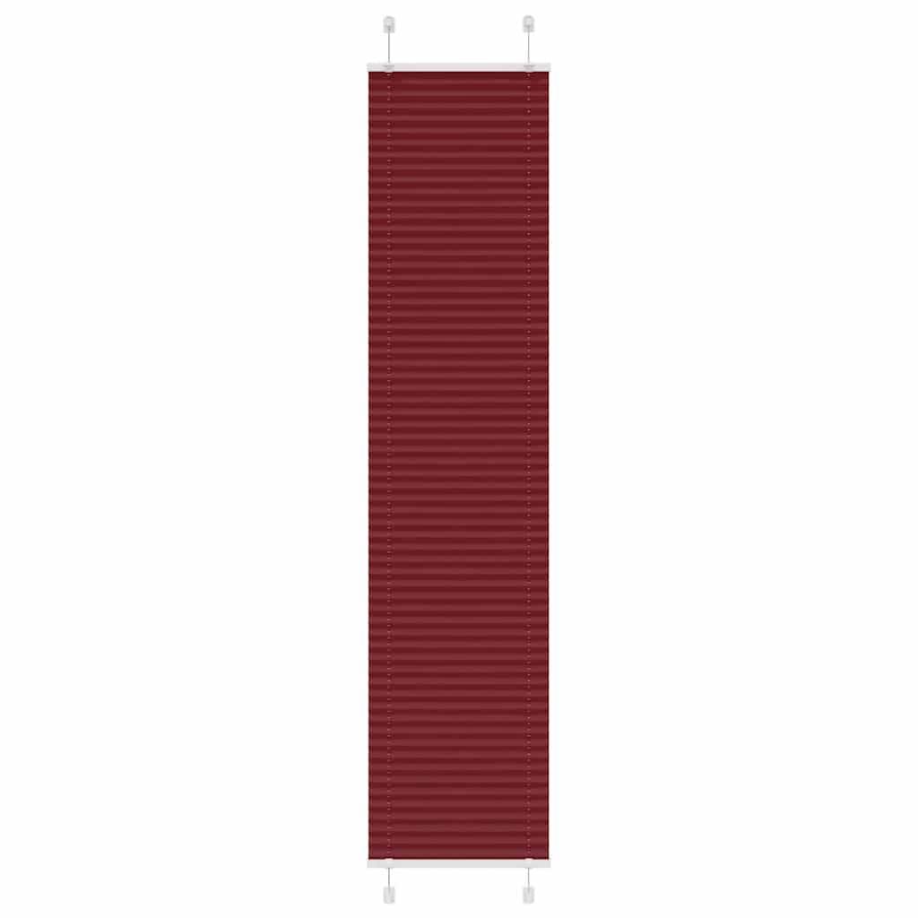 vidaXL Plissee Bordeauxrot 40x200 cm Stoffbreite 39,4 cm Polyester