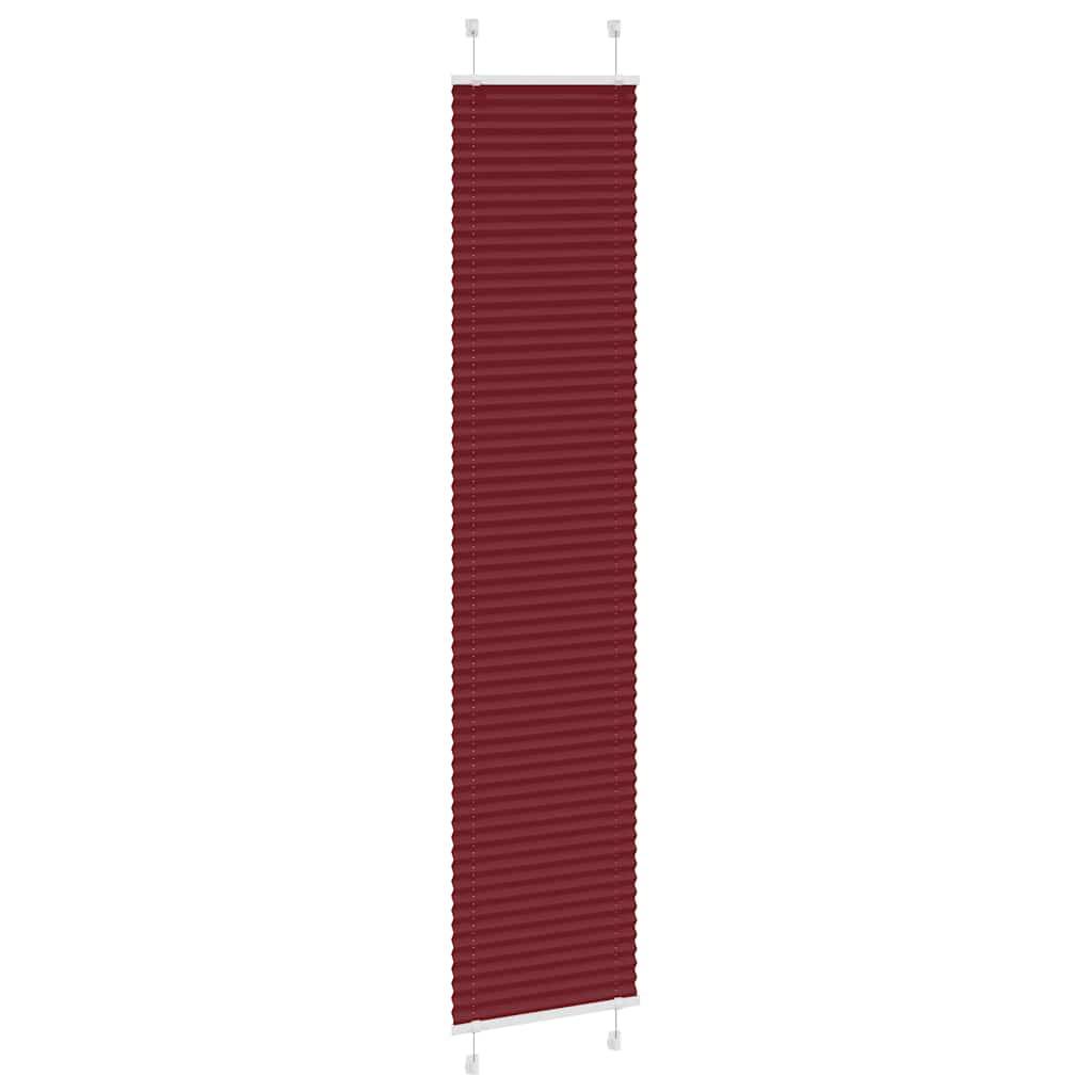 vidaXL Plissee Bordeauxrot 40x200 cm Stoffbreite 39,4 cm Polyester