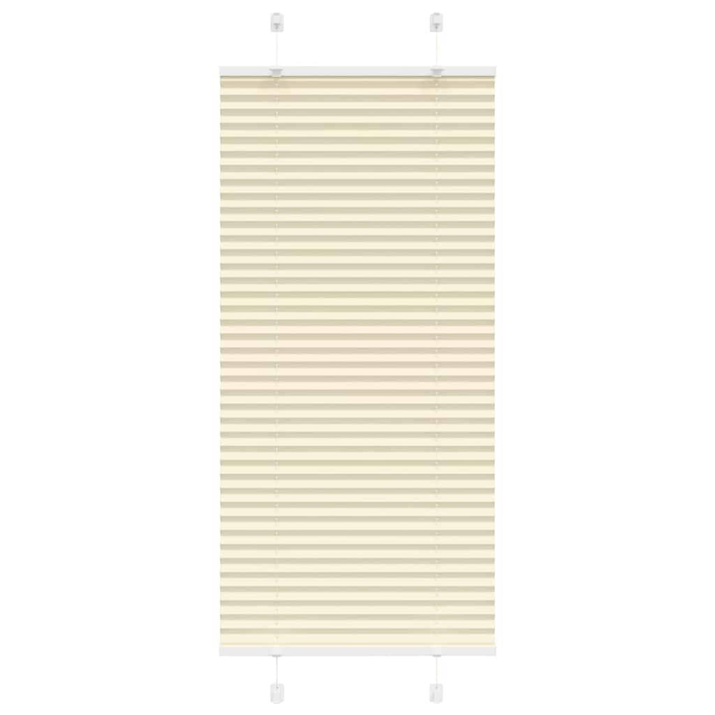 vidaXL Plissee Creme 60x150 cm Stoffbreite 59,4 cm Polyester