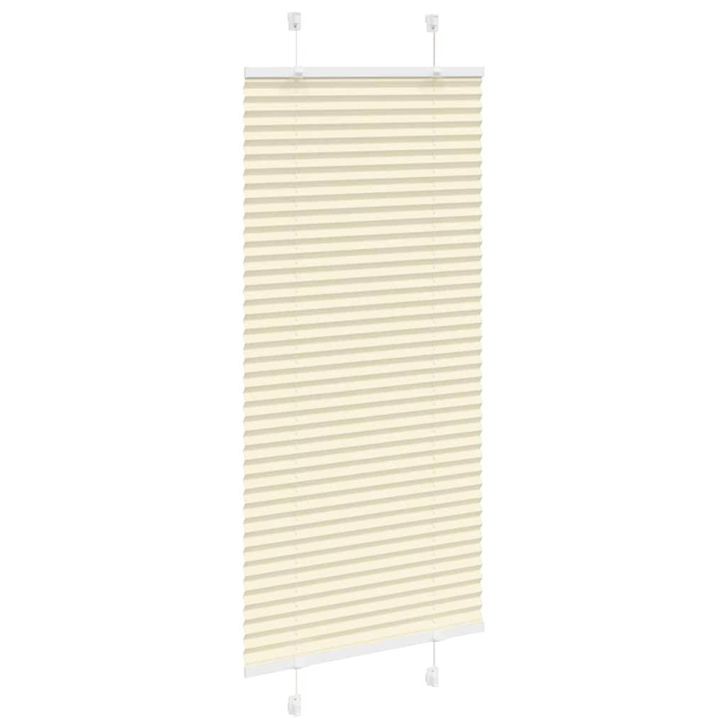 vidaXL Plissee Creme 60x150 cm Stoffbreite 59,4 cm Polyester