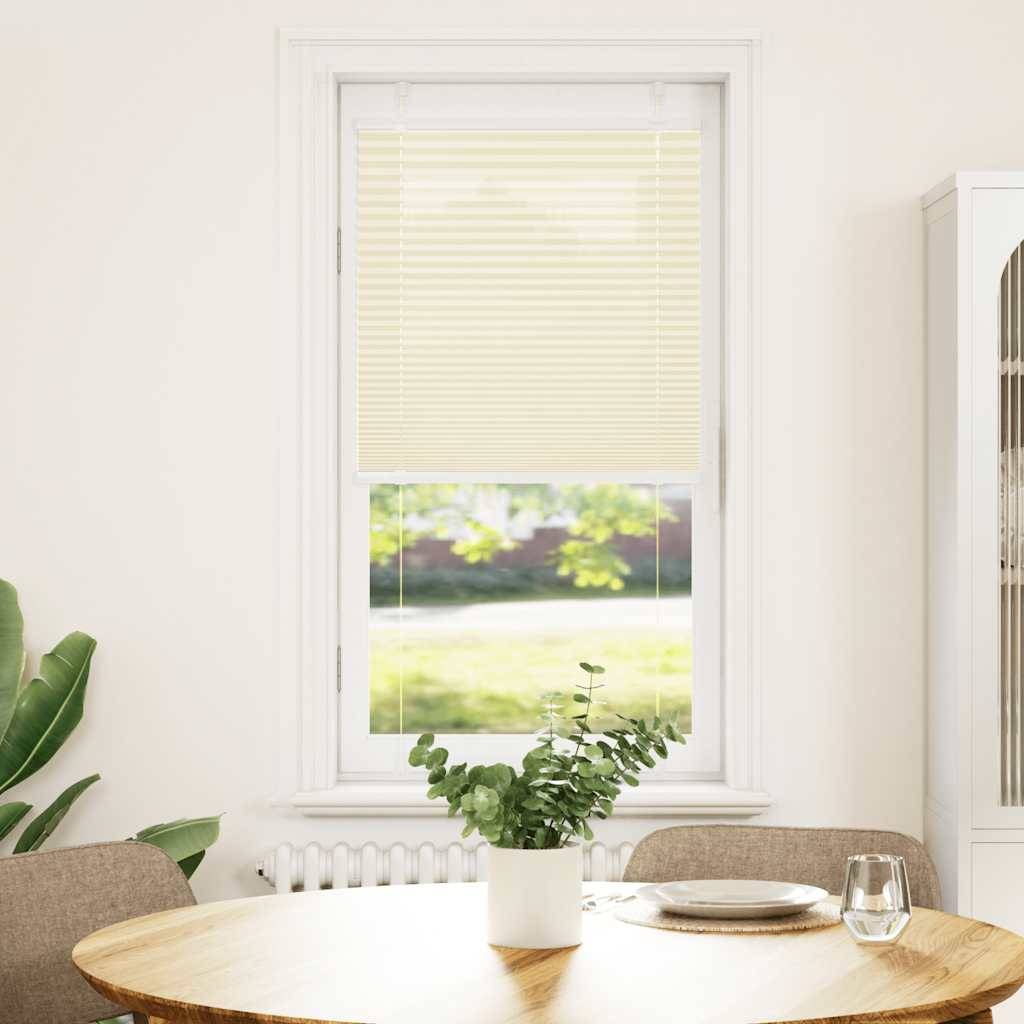 vidaXL Plissee Creme 60x150 cm Stoffbreite 59,4 cm Polyester