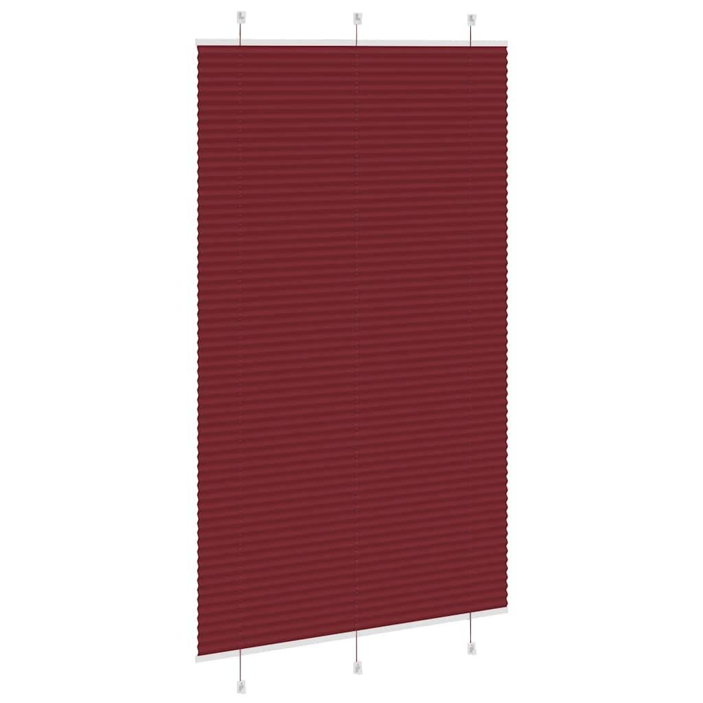 vidaXL Plissee Bordeauxrot 115x200 cm Stoffbreite 114,4 cm Polyester