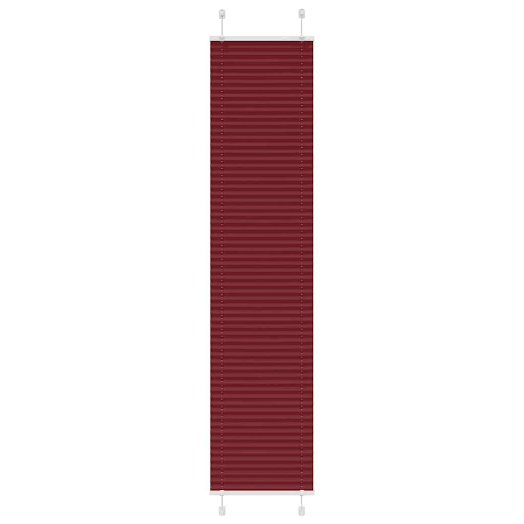 vidaXL Plissee Bordeauxrot 50x200 cm Stoffbreite 49,4 cm Polyester