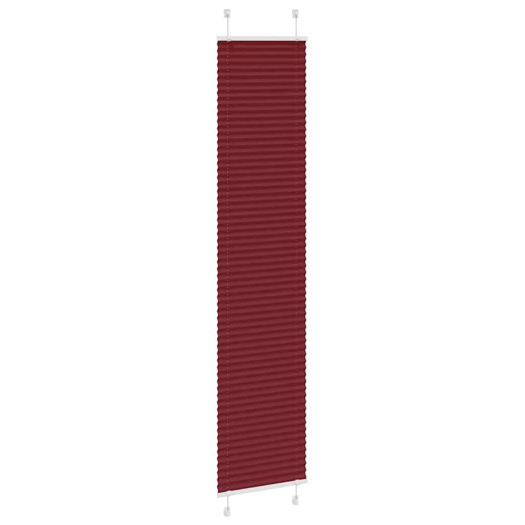 vidaXL Plissee Bordeauxrot 50x200 cm Stoffbreite 49,4 cm Polyester