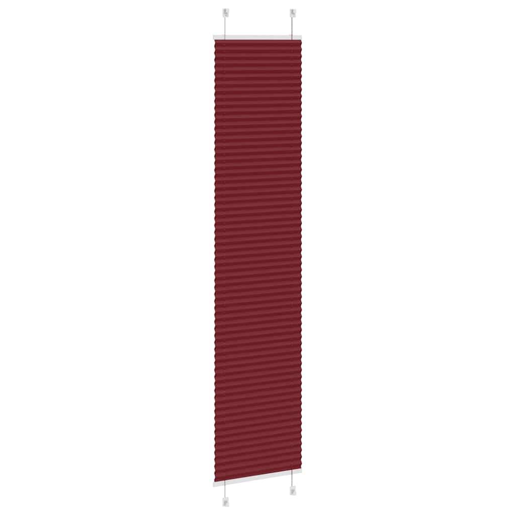vidaXL Plissee Bordeauxrot 50x200 cm Stoffbreite 49,4 cm Polyester
