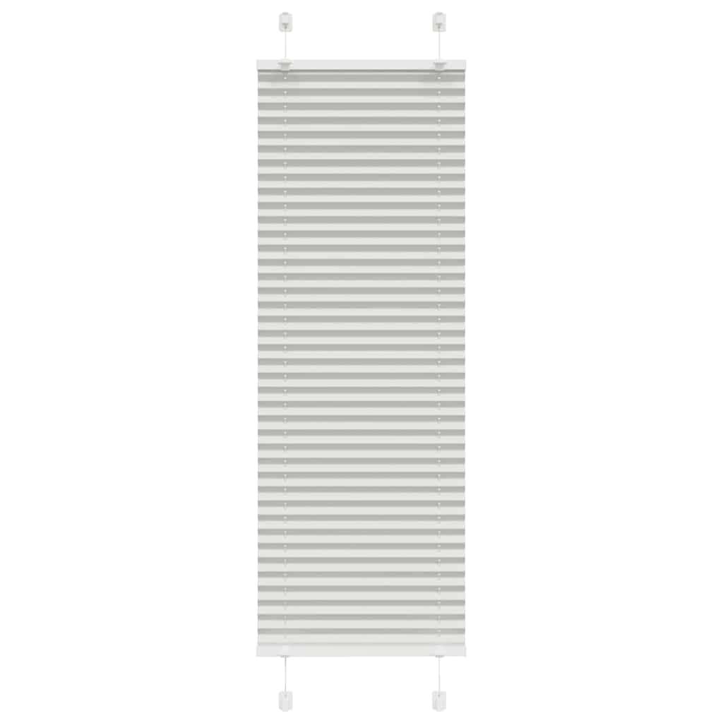 vidaXL Plissee Hellgrau 50x100 cm Stoffbreite 49,4 cm Polyester