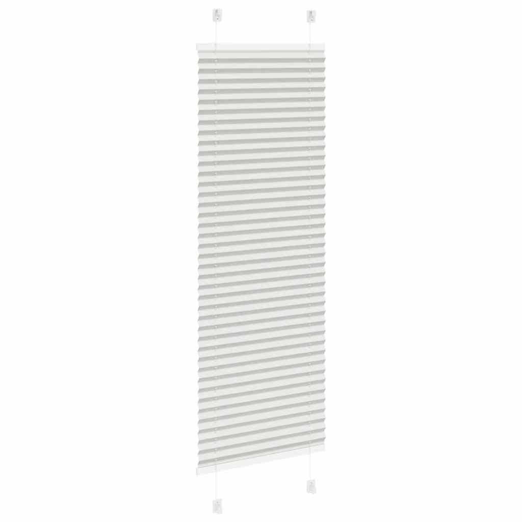 vidaXL Plissee Hellgrau 50x100 cm Stoffbreite 49,4 cm Polyester