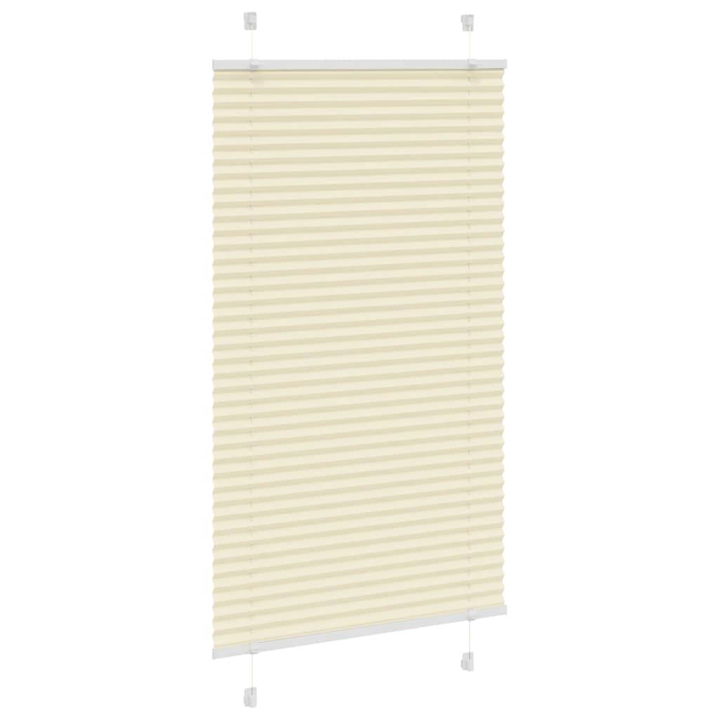 vidaXL Plissee Creme 80x150 cm Stoffbreite 79,4 cm Polyester
