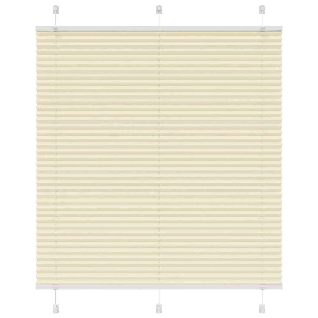 vidaXL Plissee Creme 115x150 cm Stoffbreite 114,4 cm Polyester