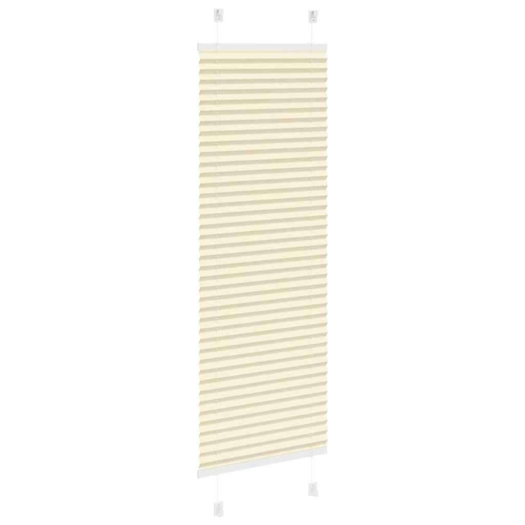 vidaXL Plissee Creme 50x150 cm Stoffbreite 49,4 cm Polyester