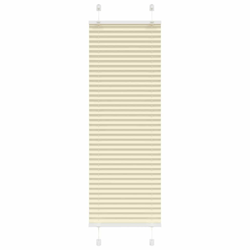 vidaXL Plissee Creme 40x100 cm Stoffbreite 39,4 cm Polyester