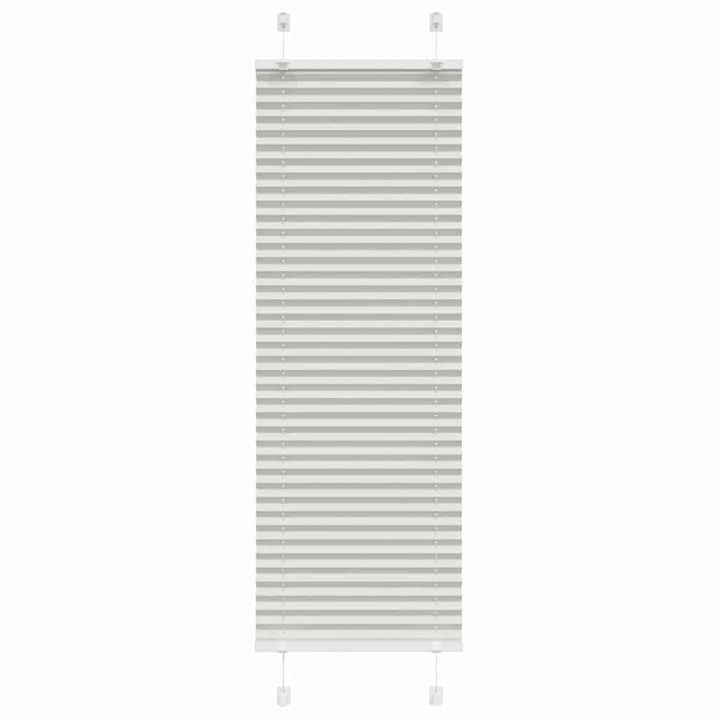 vidaXL Plissee Hellgrau 45x150 cm Stoffbreite 44,4 cm Polyester