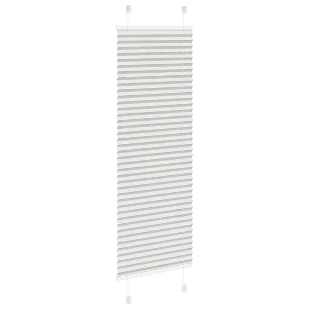 vidaXL Plissee Hellgrau 45x150 cm Stoffbreite 44,4 cm Polyester