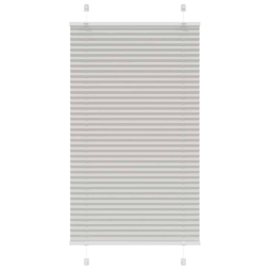 vidaXL Plissee Hellgrau 70x150 cm Stoffbreite 69,4 cm Polyester