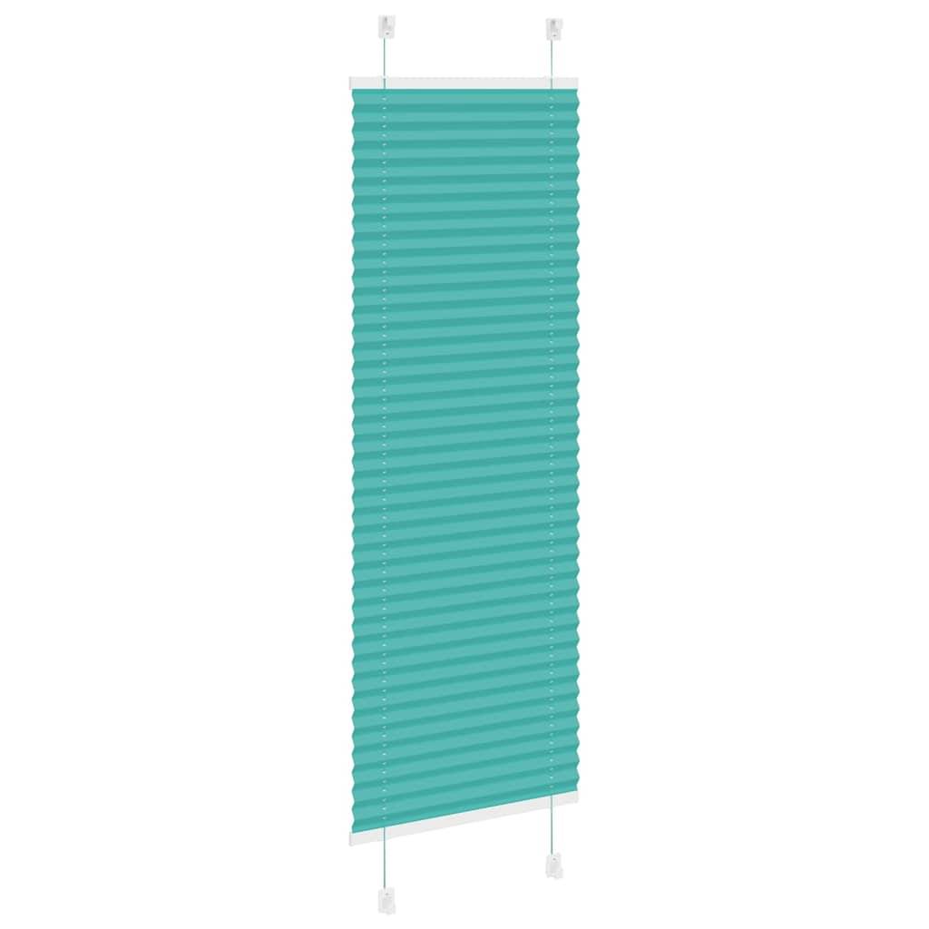 vidaXL Plissee Petrolgrün 45x100 cm Stoffbreite 44,4 cm Polyester