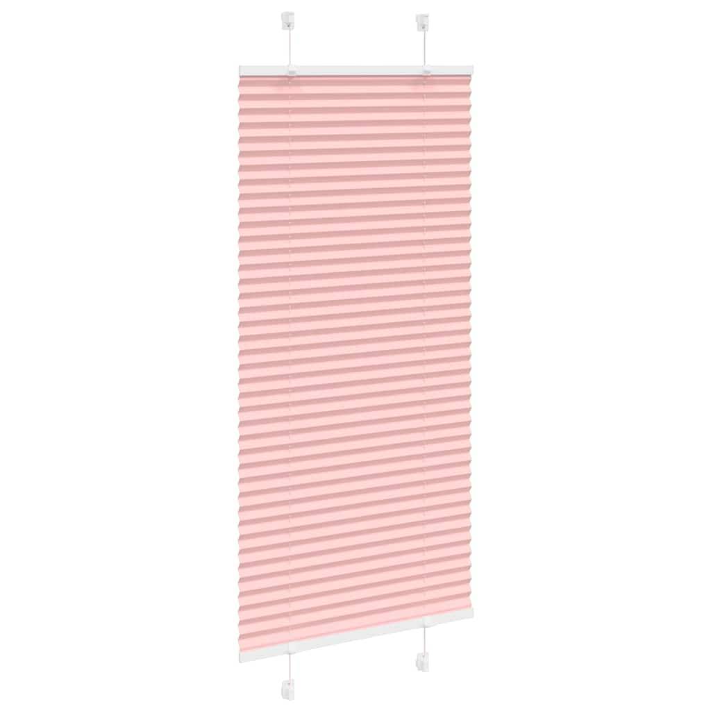 vidaXL Plissee Rosa 60x100 cm Stoffbreite 59,4 cm Polyester