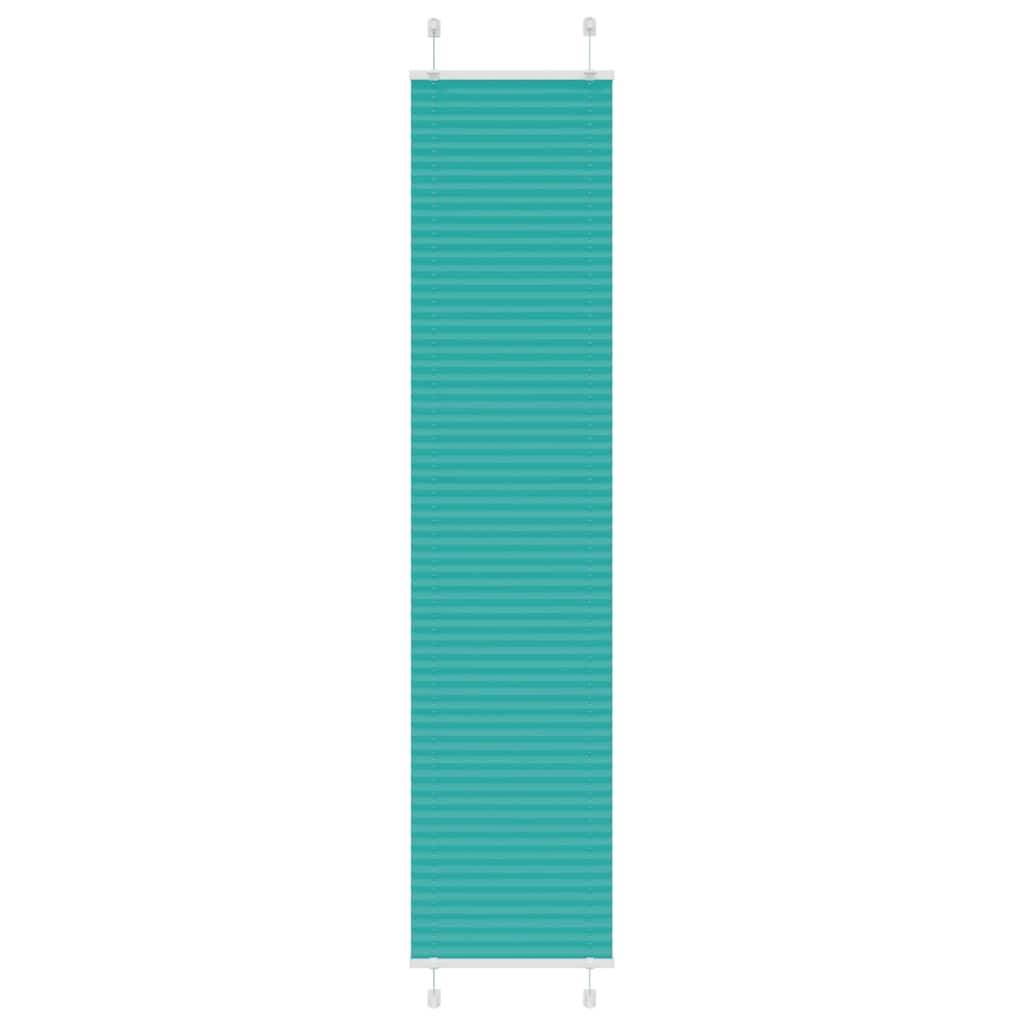 vidaXL Plissee Petrolgrün 50x200 cm Stoffbreite 49,4 cm Polyester
