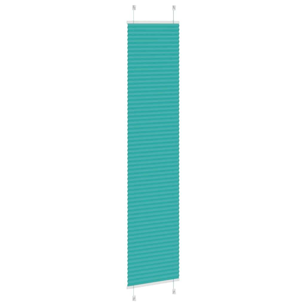 vidaXL Plissee Petrolgrün 50x200 cm Stoffbreite 49,4 cm Polyester