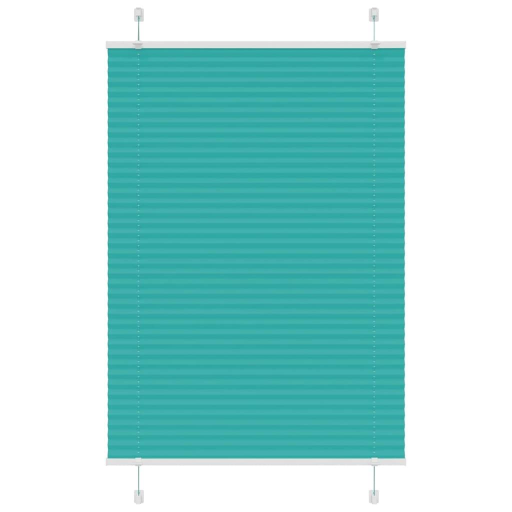 vidaXL Plissee Petrolgrün 95x150 cm Stoffbreite 94,4 cm Polyester