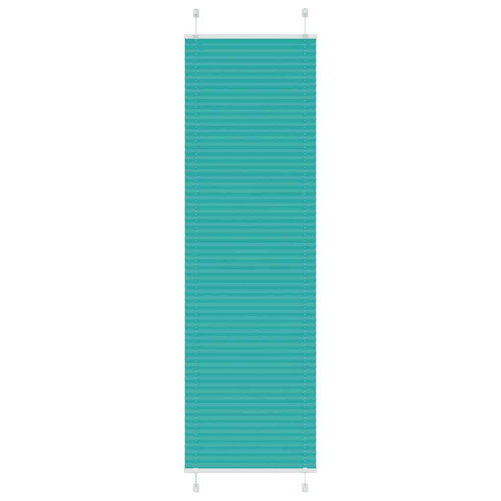 vidaXL Plissee Petrolgrün 65x200 cm Stoffbreite 64,4 cm Polyester