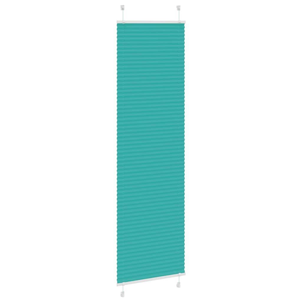 vidaXL Plissee Petrolgrün 60x200 cm Stoffbreite 59,4 cm Polyester