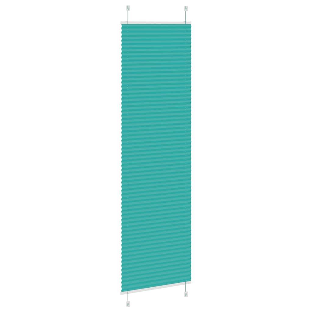 vidaXL Plissee Petrolgrün 60x200 cm Stoffbreite 59,4 cm Polyester