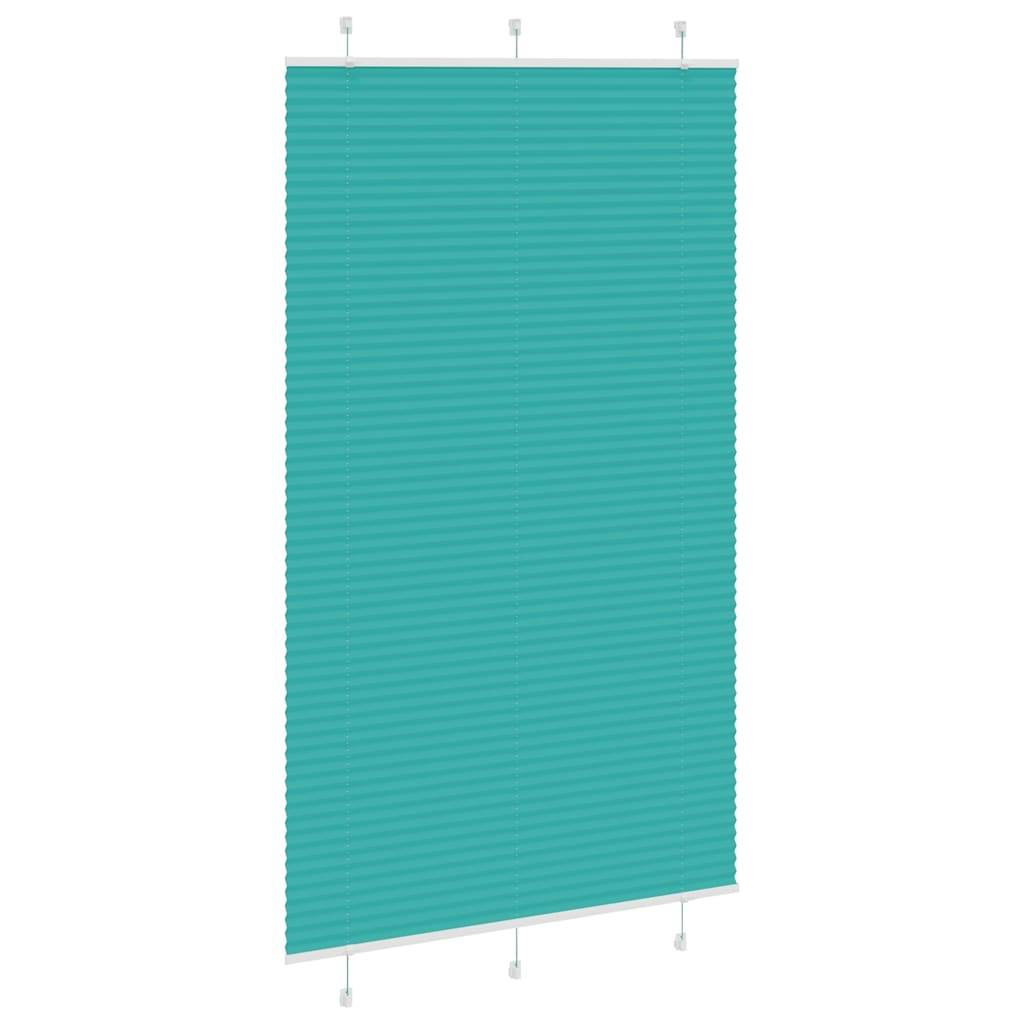 vidaXL Plissee Petrolgrün 115x200 cm Stoffbreite 114,4 cm Polyester