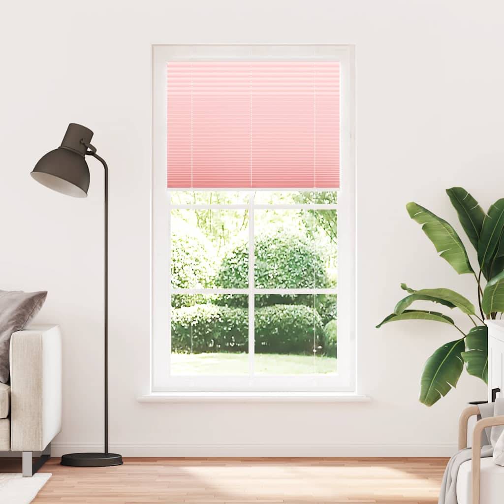 vidaXL Plissee Rosa 100x200 cm Stoffbreite 99,4 cm Polyester