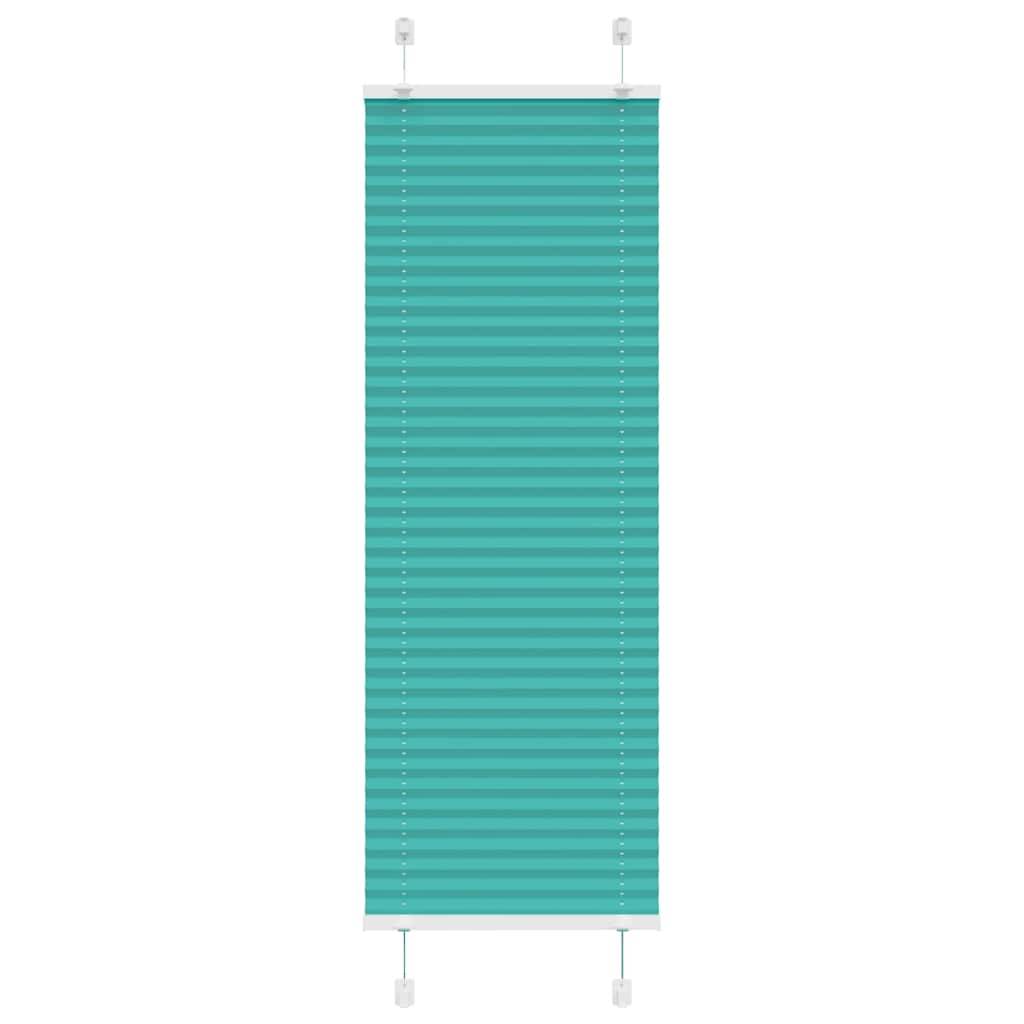 vidaXL Plissee Petrolgrün 40x150 cm Stoffbreite 39,4 cm Polyester