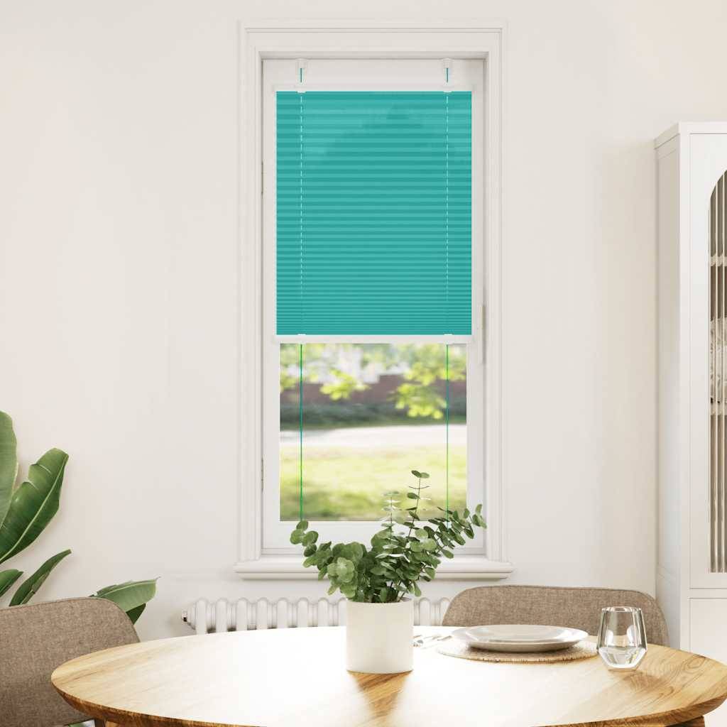 vidaXL Plissee Petrolgrün 40x150 cm Stoffbreite 39,4 cm Polyester