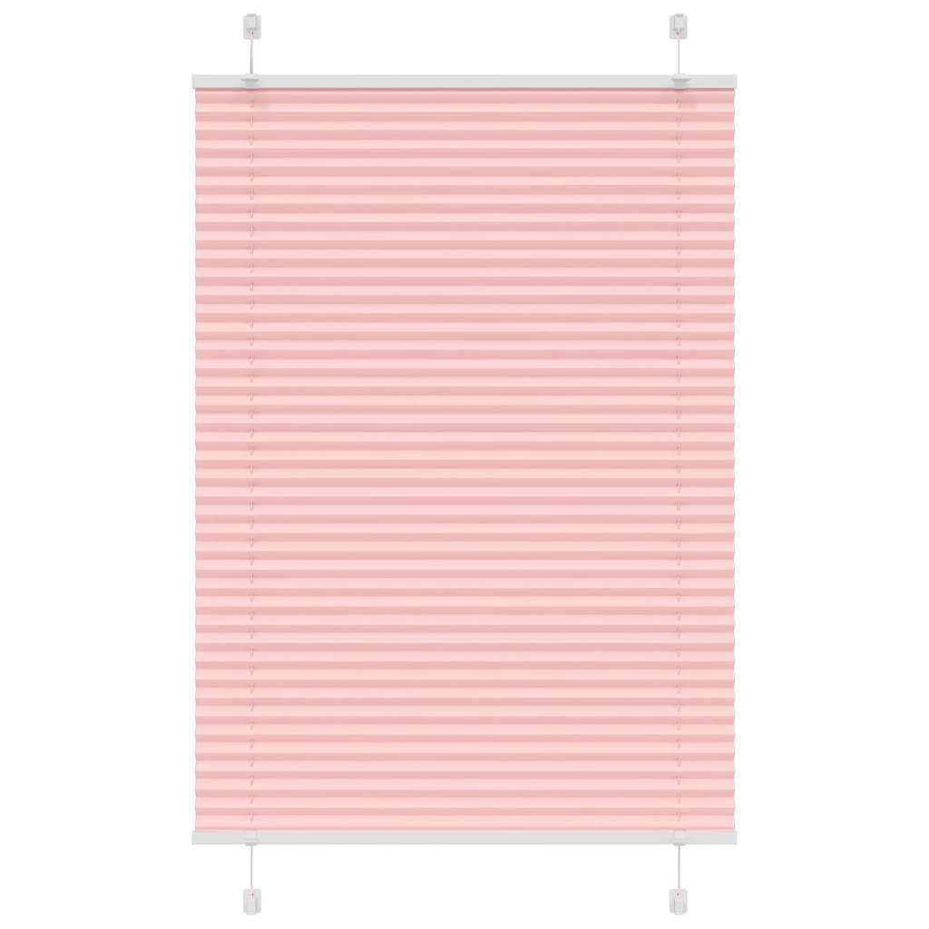 vidaXL Plissee Rosa 90x100 cm Stoffbreite 89,4 cm Polyester