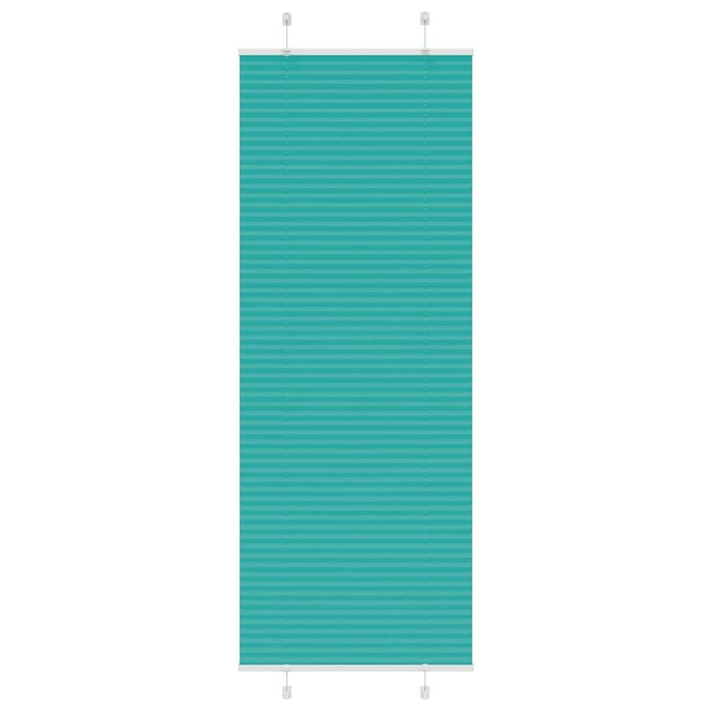 vidaXL Plissee Petrolgrün 80x200 cm Stoffbreite 79,4 cm Polyester