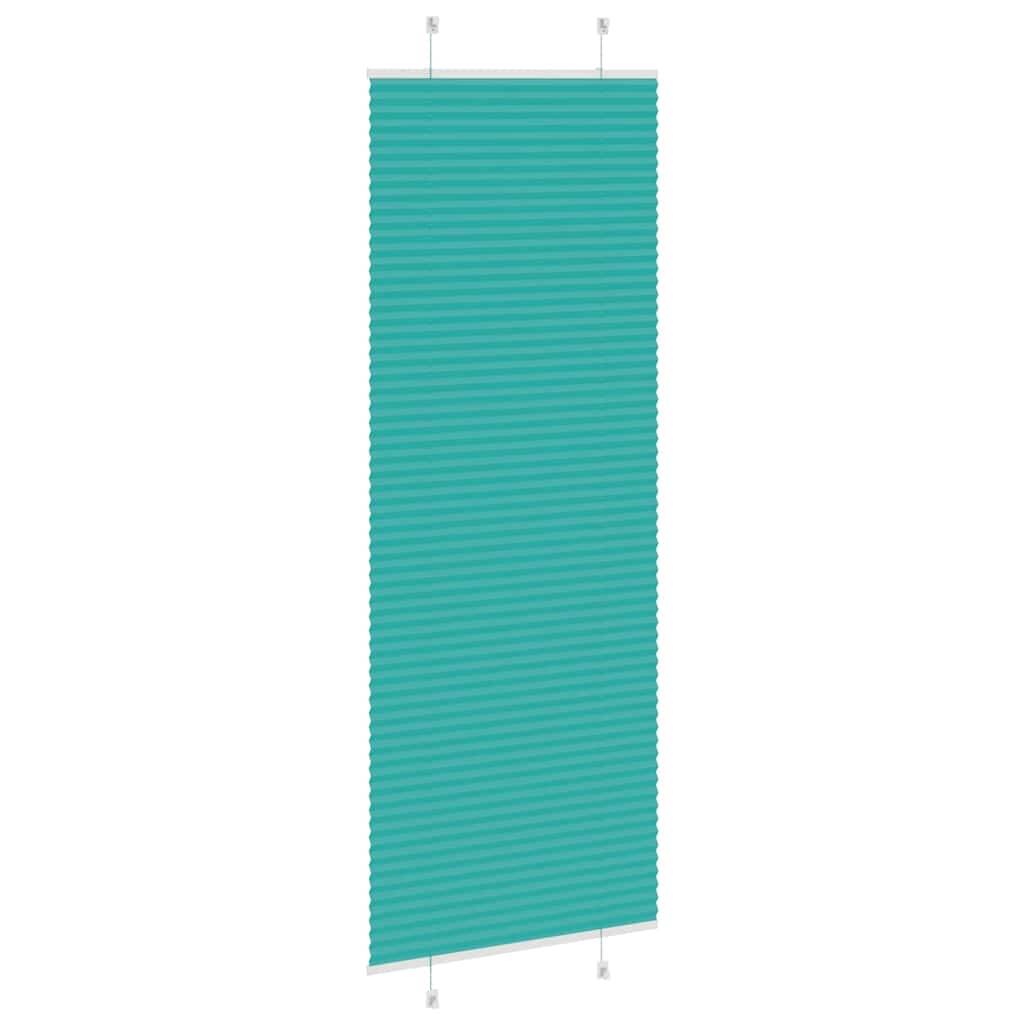 vidaXL Plissee Petrolgrün 80x200 cm Stoffbreite 79,4 cm Polyester