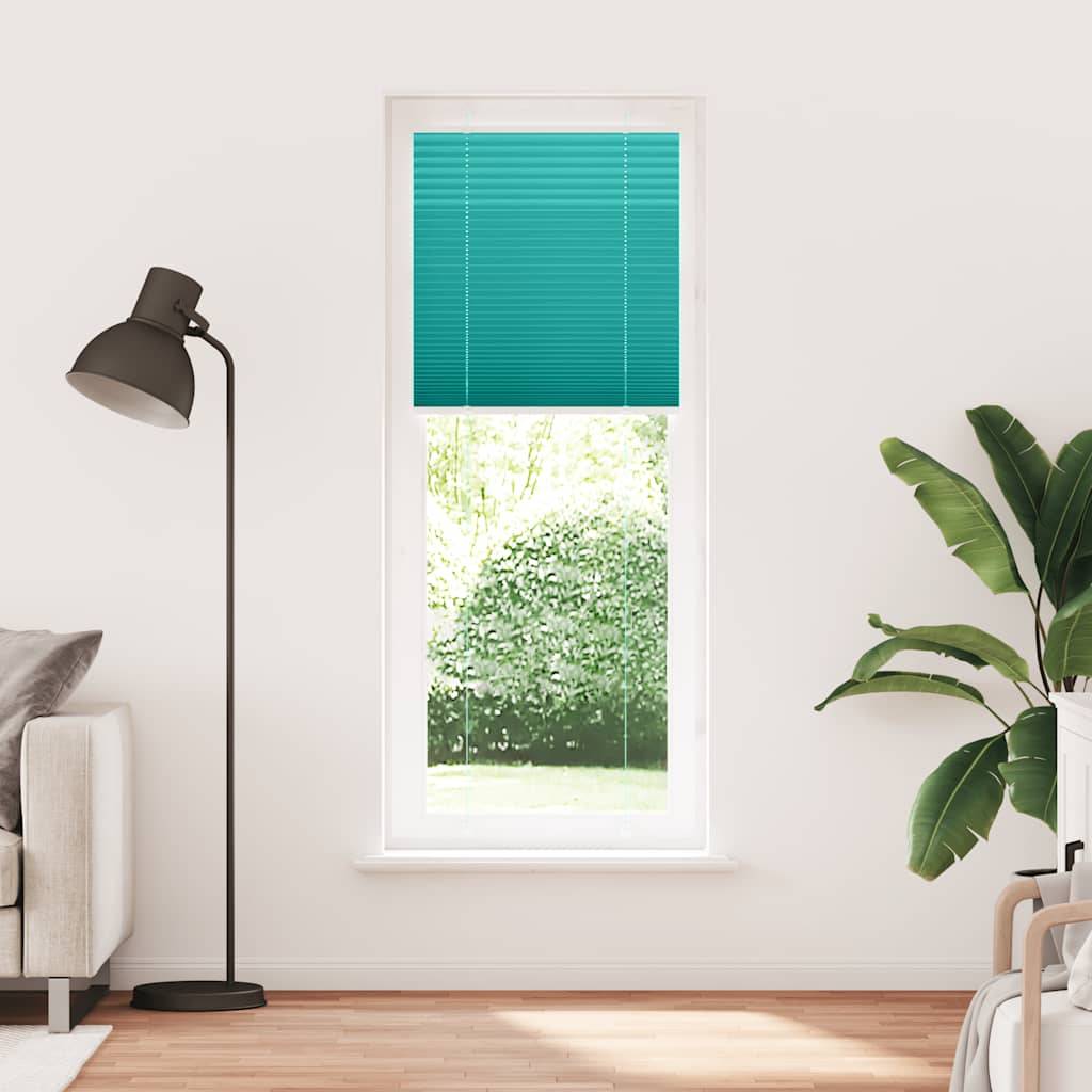 vidaXL Plissee Petrolgrün 75x200 cm Stoffbreite 74,4 cm Polyester