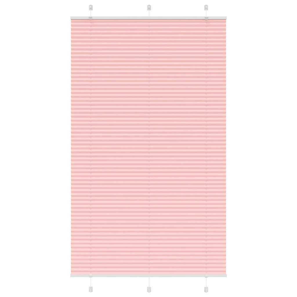 vidaXL Plissee Rosa 120x200 cm Stoffbreite 119,4 cm Polyester