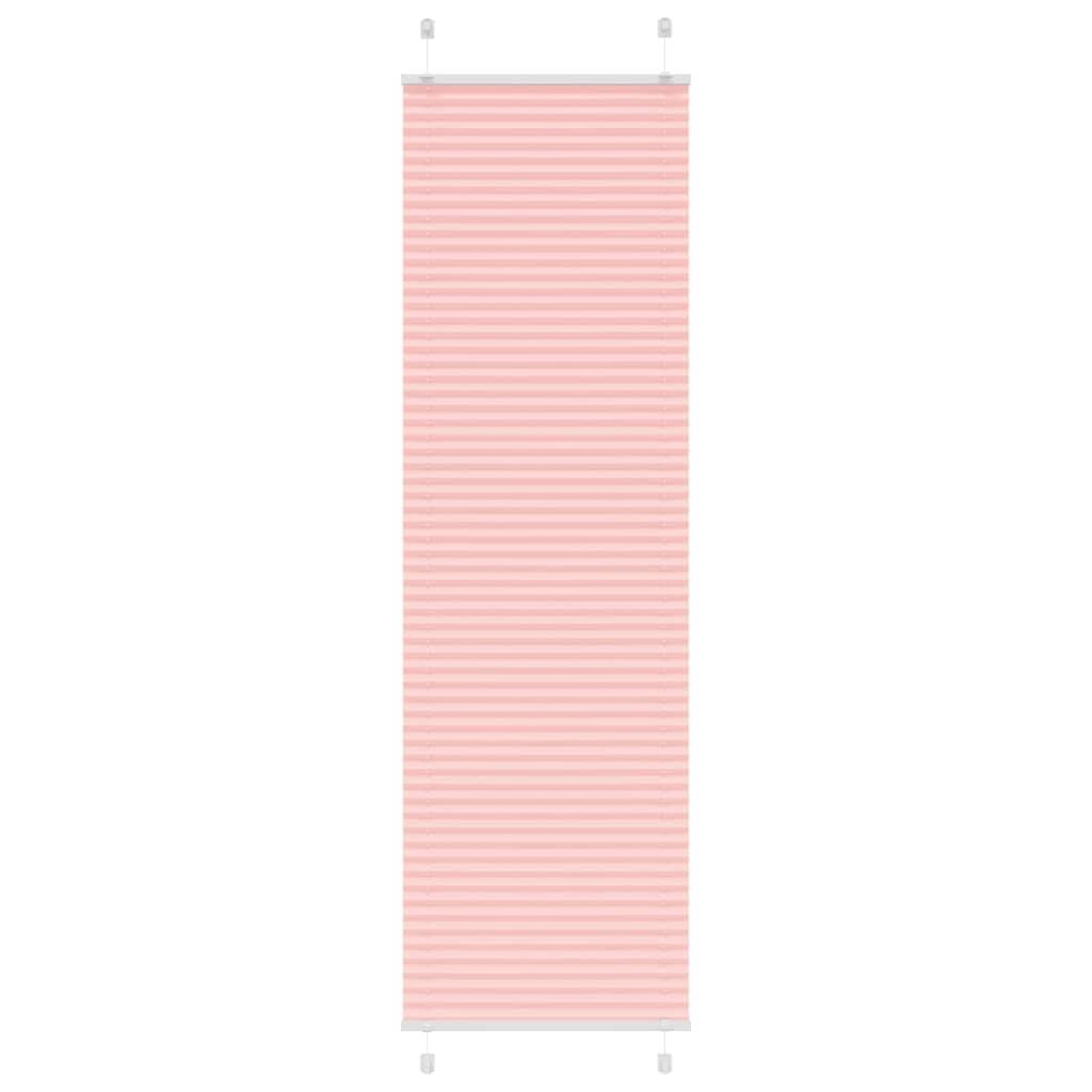 vidaXL Plissee Rosa 60x200 cm Stoffbreite 59,4 cm Polyester